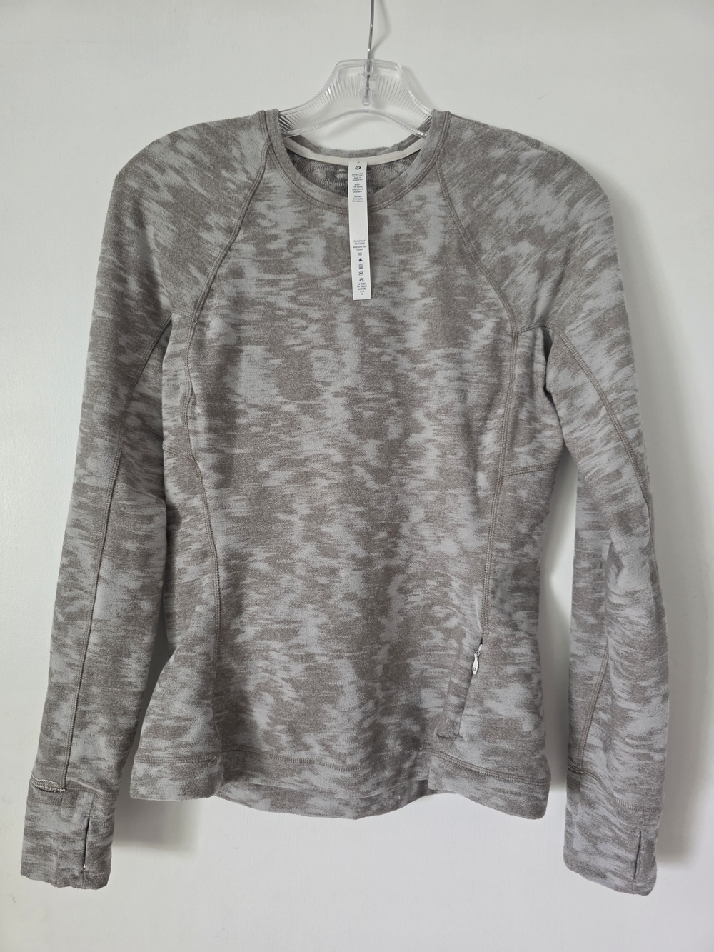 lululemon athletica Heathered Light Gray Crewneck Pullover